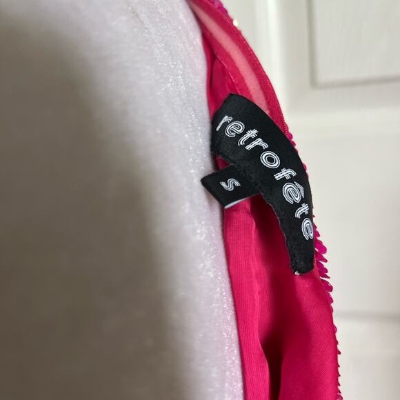 Retrofete x Revolve Ella Dress in Fuschia pink size small - Picture 9 of 13